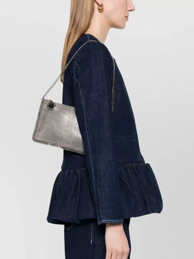 Stella Mccartney Chain-link Metallic Rectangular Shoulder Bag