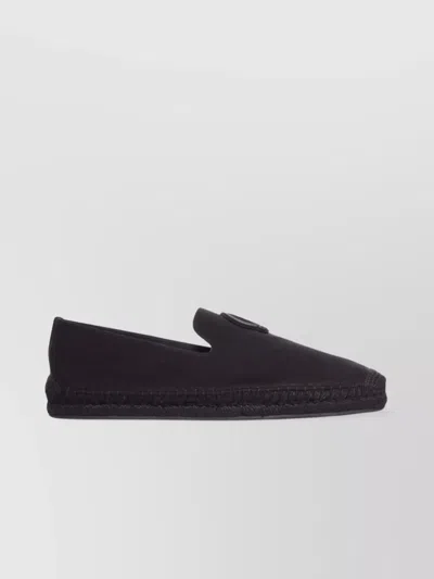 Christian Louboutin Nanou Leather Loafers Featuring Braided Trim