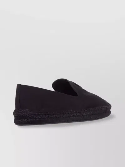 Christian Louboutin Nanou Leather Loafers Featuring Braided Trim