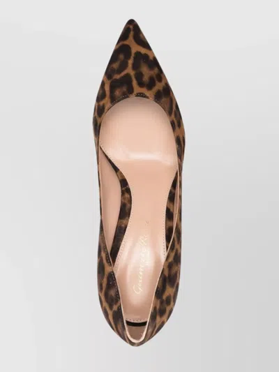 Gianvito Rossi Leopard Print Suede Pumps