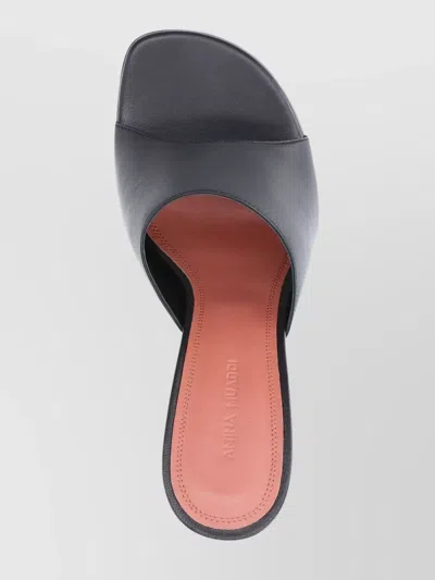 Amina Muaddi Open Toe Heel Design Pumps
