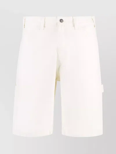 Dickies Cotton Duck Shorts With Multiple Pockets In White