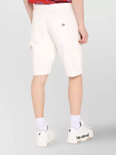 Dickies Cotton Duck Shorts With Multiple Pockets In White