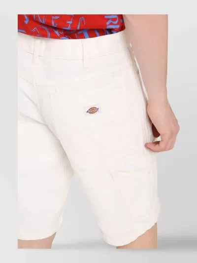 Dickies Cotton Duck Shorts With Multiple Pockets In White