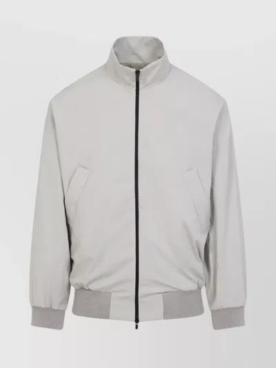 Fear Of God Cement Grey High Neck Track Jacket In Gray