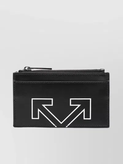 Off-white Leather Card Holder Duo Tone