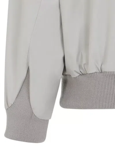 Fear Of God Cement Grey High Neck Track Jacket In Gray
