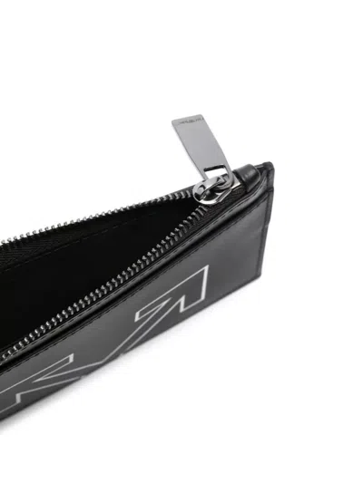 Off-white Leather Card Holder Duo Tone