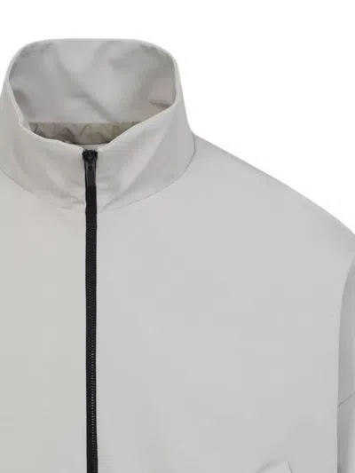 Fear Of God Cement Grey High Neck Track Jacket In Gray