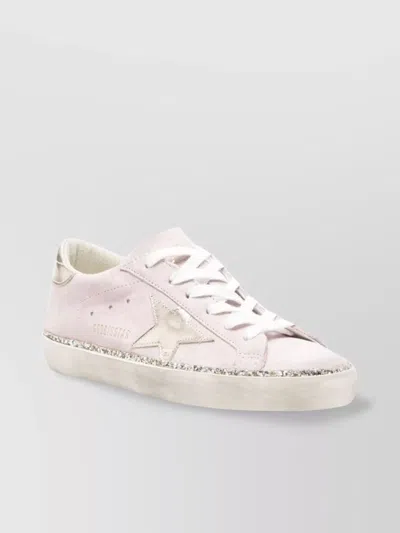 Golden Goose Sparkling Low Top Sneakers With Star Detail