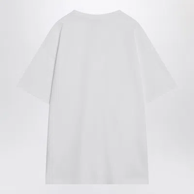 Givenchy White Cotton T-shirt With Logo Patch In White