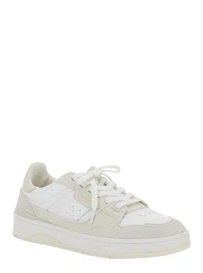 Axel Arigato Chunky Sole Sneakers With Smooth And Textured Upper In White
