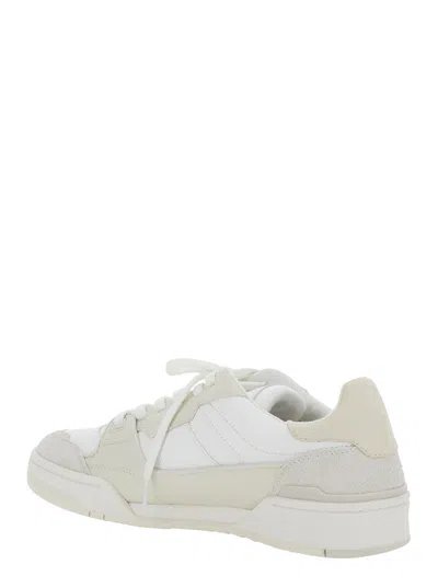 Axel Arigato Chunky Sole Sneakers With Smooth And Textured Upper In White