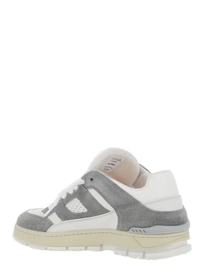 Axel Arigato 'area Lo' Grey Low Top Sneakers With Logo Patch On The Tongue And Chunky Sole In Gray