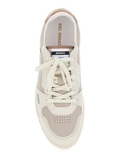 Axel Arigato 'dice Lo' Beige Low Top Sneakers With Logo Patch On The Tongue And Logo Lettering On The Heel