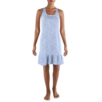 Ralph Lauren Womens Printed Cotton Nightgown In Blue