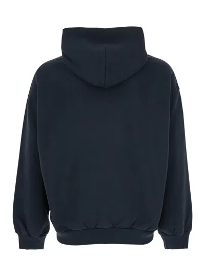 Balenciaga Black Hoodie With Fixed Hood And Logo Lettering On The Front In Cotton Man