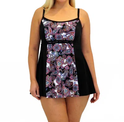 Fit 4 U Double Bow Swimdress - Plus In Afm Regalia