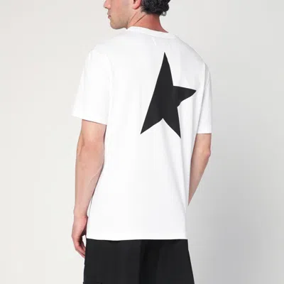 Golden Goose White Cotton T-shirt With Logo