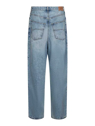 Balenciaga Men Light Blue Denim Baggy Jeans