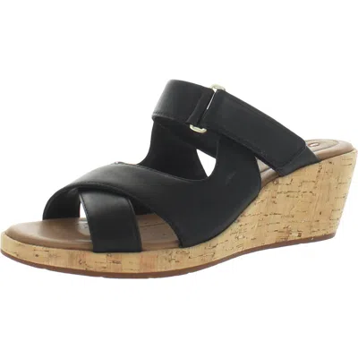 Unstructured By Clarks Un Plaza Womens Leather Slip On Slide Sandals