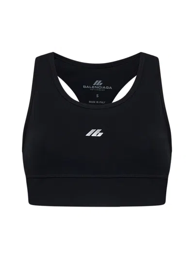 Balenciaga Women Logo Sports Bra In Black