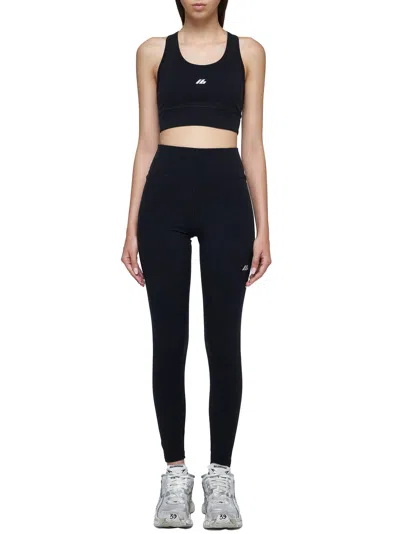 Balenciaga Women Logo Sports Bra In Black