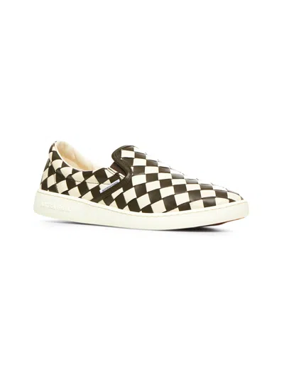 Bottega Veneta Men Sawyer Sneaker City Calfskin Bicolor In White