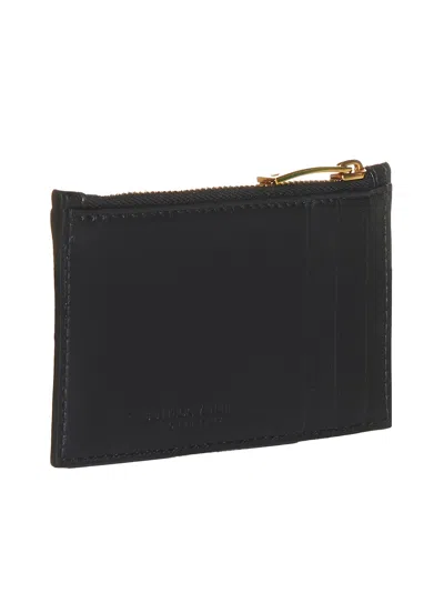 Bottega Veneta Women Intreccio Leather Zip Card Holder