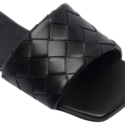 Bottega Veneta Flat Sandals With Intrecciato Leather Strap In Brown