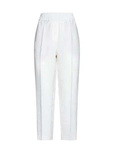 Brunello Cucinelli Women Viscose And Linen Trousers