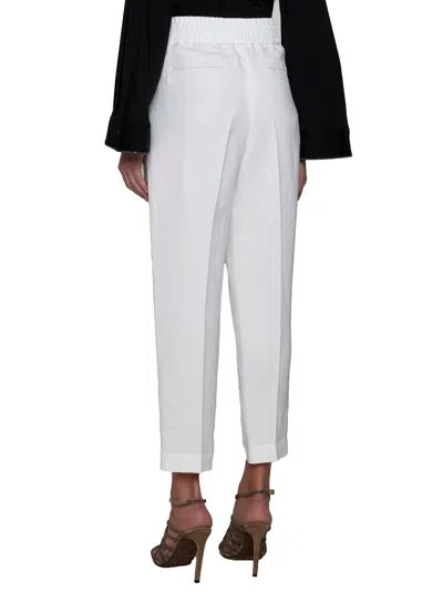 Brunello Cucinelli Women Viscose And Linen Trousers