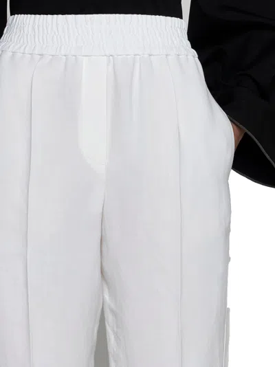 Brunello Cucinelli Women Viscose And Linen Trousers