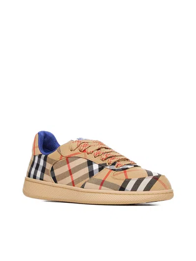 Burberry Checkered Low-top Padded Collar Sneakers