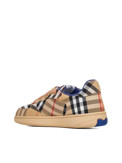Burberry Checkered Low-top Padded Collar Sneakers
