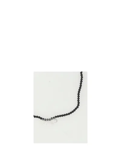 Celine Men Onyx Beads Necklace
