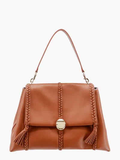 Chloé Chloe' Women Leather Shoulder Bag With Engraved Logo