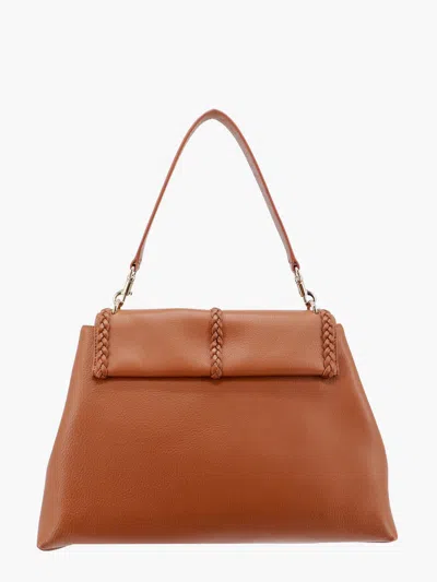 Chloé Chloe' Women Leather Shoulder Bag With Engraved Logo
