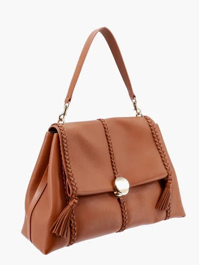 Chloé Chloe' Women Leather Shoulder Bag With Engraved Logo