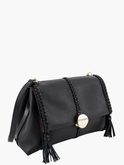 Chloé Chloe' Women Leather Shoulder Bag With Tassels