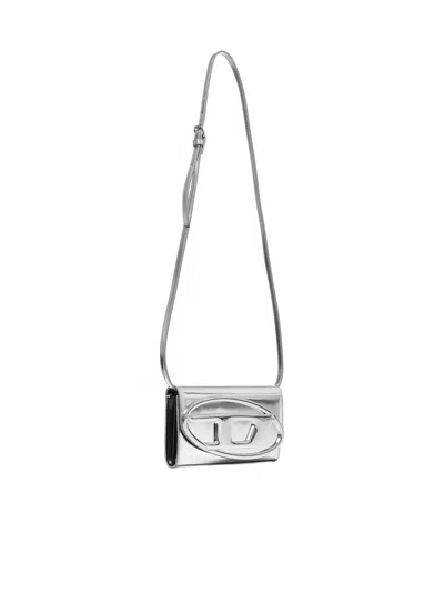 Diesel Women 1dr Laminated Leather Wallet Bag