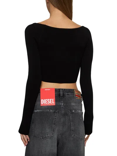 Diesel T-shirt M-vera-ls In Black