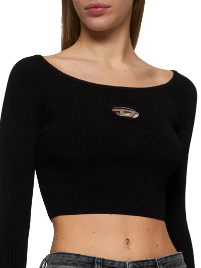 Diesel T-shirt M-vera-ls In Black