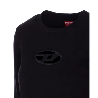 Diesel F-slimmy-od Sweatshirt In Black