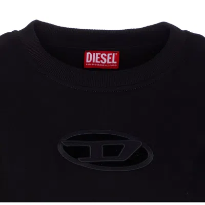 Diesel F-slimmy-od Sweatshirt In Black
