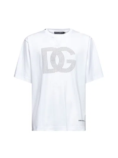 Dolce & Gabbana White Dg Logo T-shirt In White