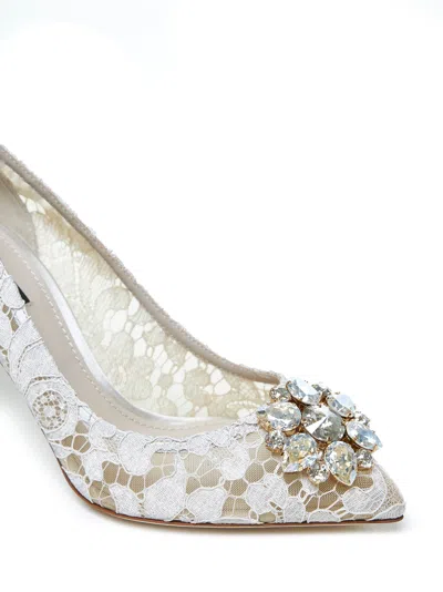 Dolce & Gabbana Women Rainbow Lace Décolleté With Broche