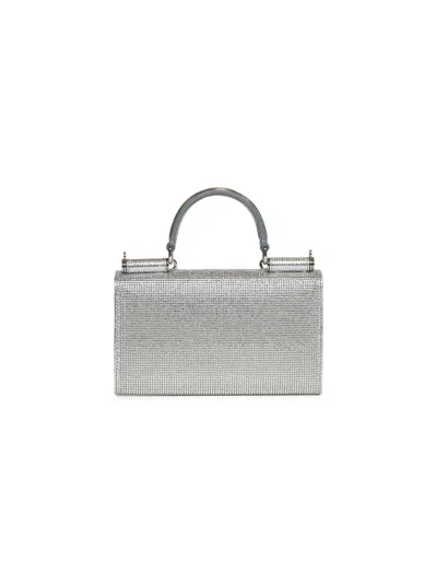 Dolce & Gabbana Women Silver Phone Bag With Shoulder Strap