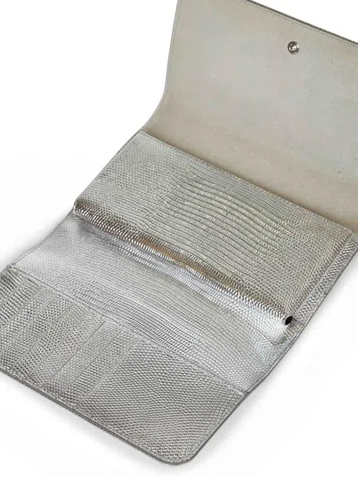 Dolce & Gabbana Women Silver Phone Bag With Shoulder Strap