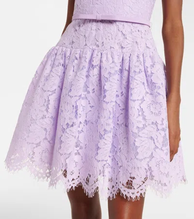 Self-portrait Belted Lace Minidress